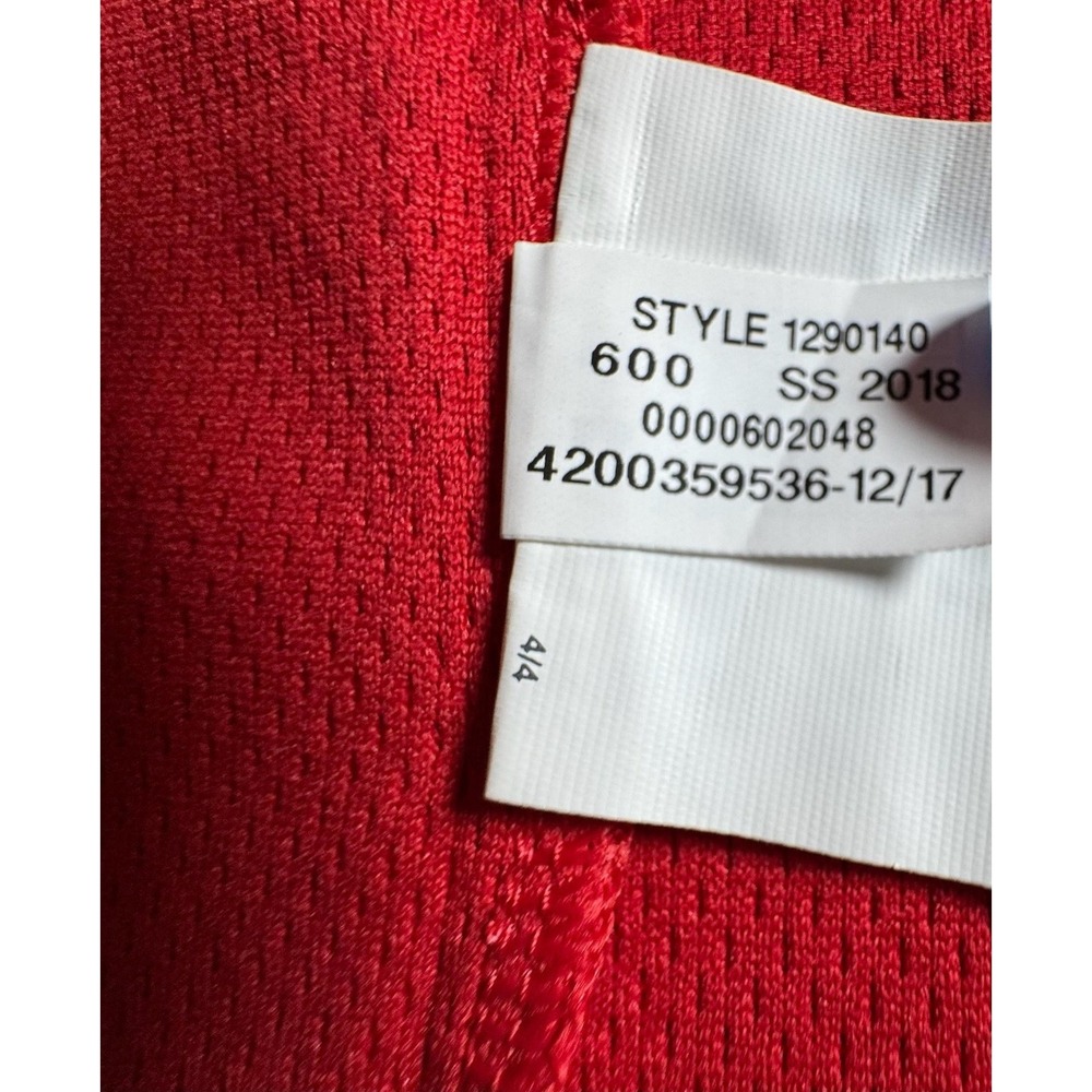 Under Armour HeatGear Polo Shirt Mens Large Red Golf Performance Knit NEW - Picture 14 of 16